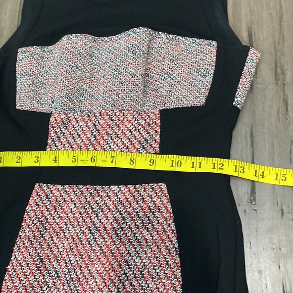 Anthropologie YOANA BARASCHI Colorblock Tweed Pencil Dress - Picture 9 of 11